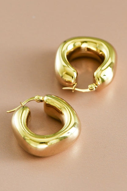 Chunky Gold Hoops