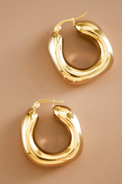 Chunky Gold Hoops