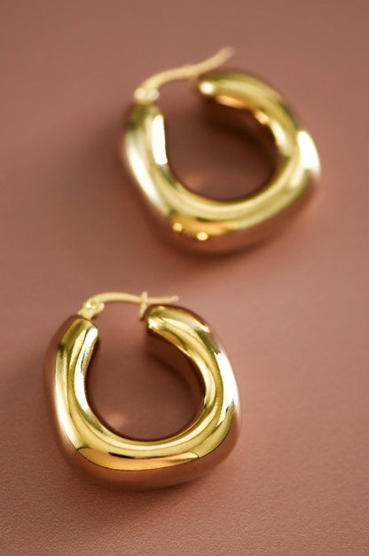 Chunky Gold Hoops