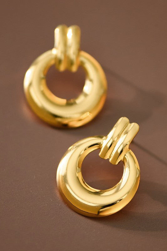 Double Hoop Earring Studs