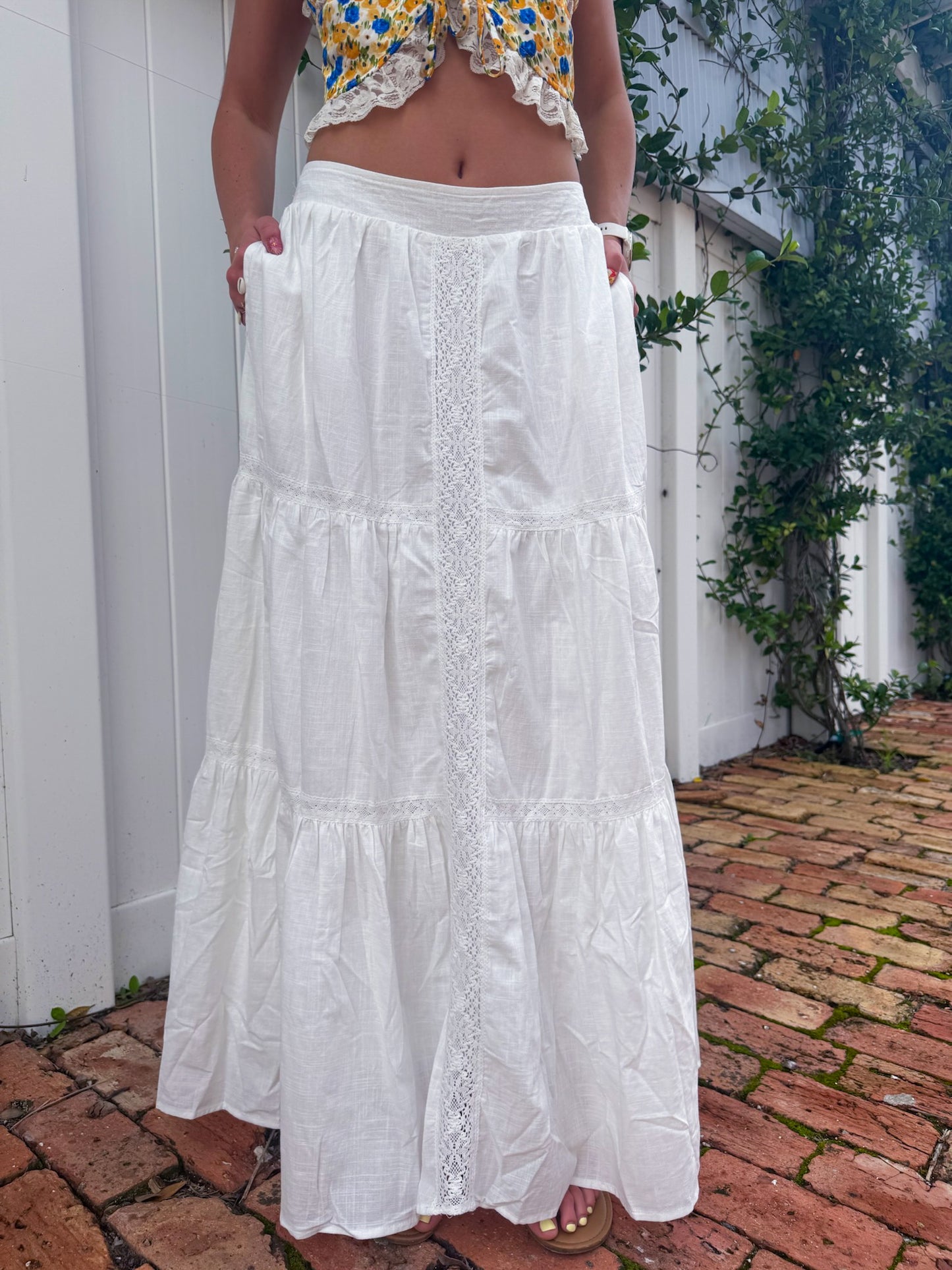 Western Glow Maxi Skirt