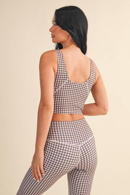 Gingham Aligned Tank