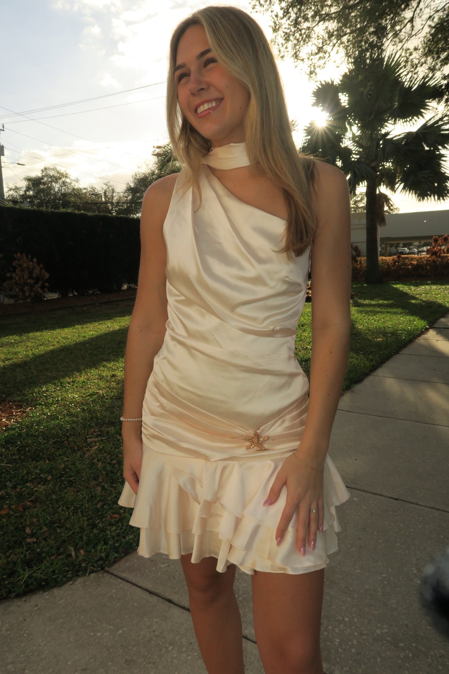 Scarlet Charm Mini Dress