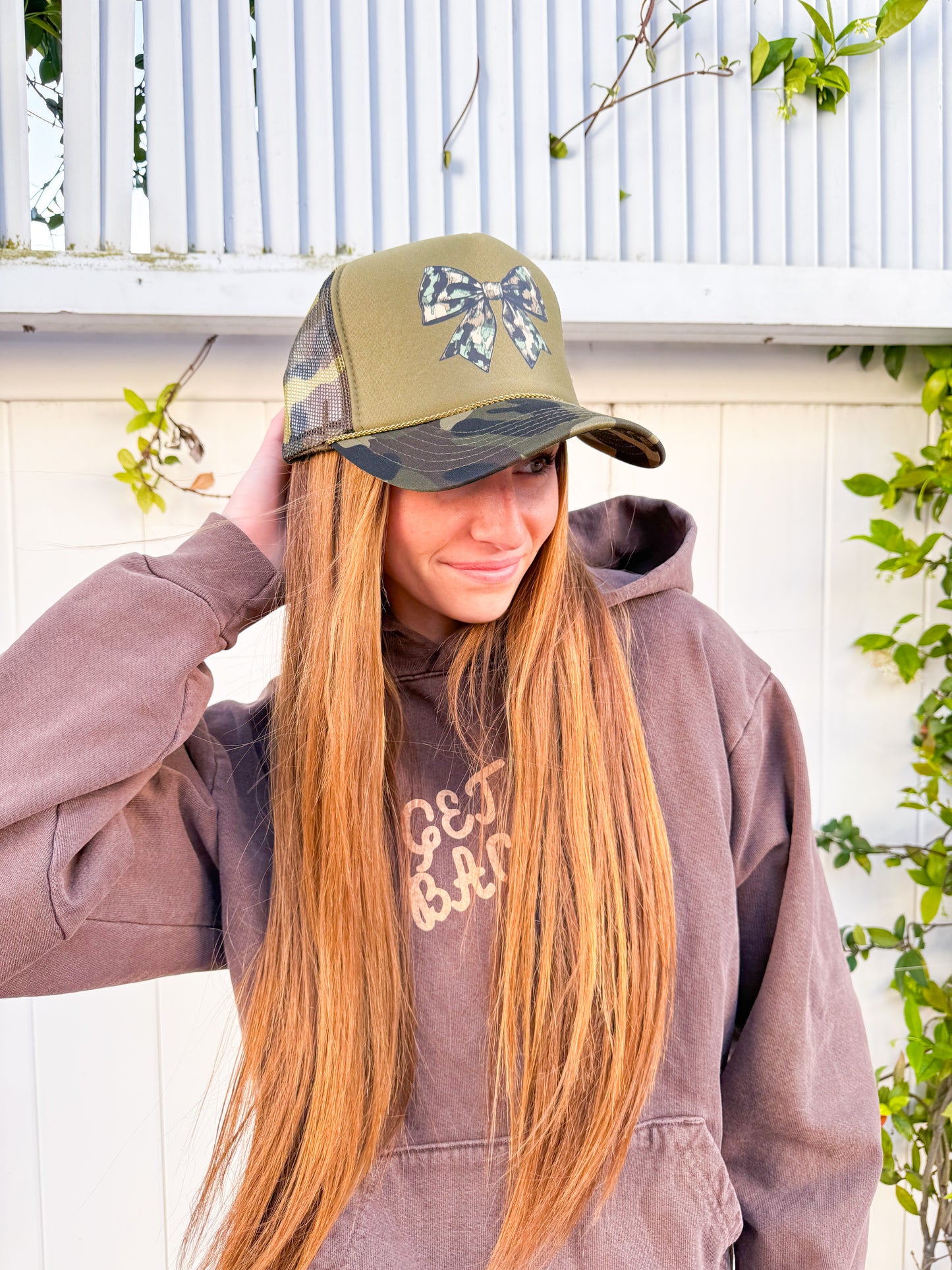 Camo Bow trucker Hat