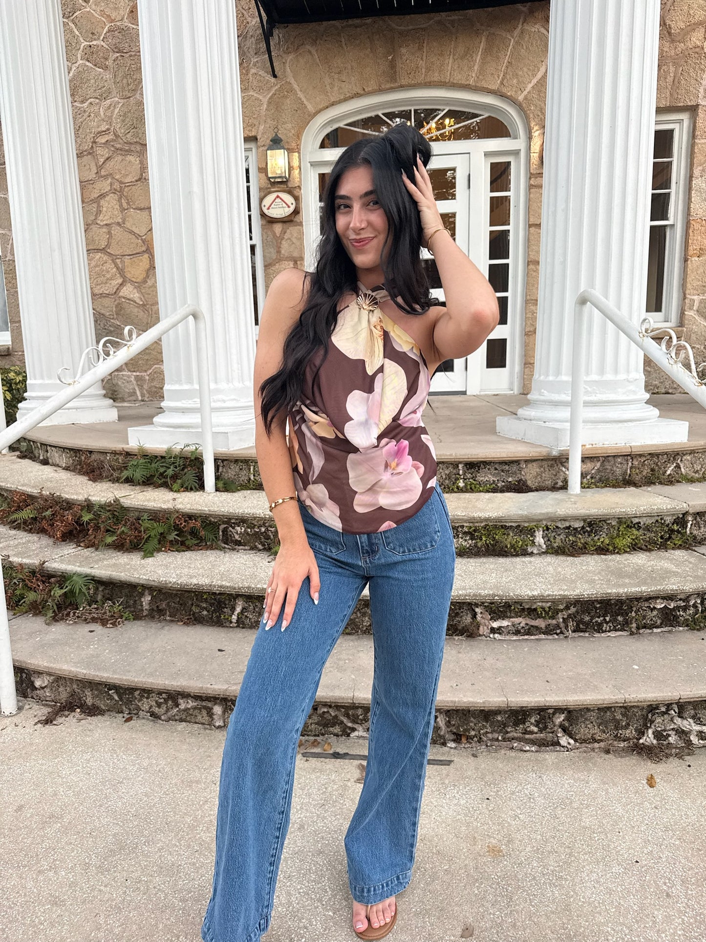 Shell-Kissed Bloom Top