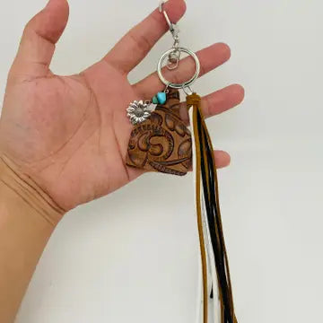 Cow Tag Keychain