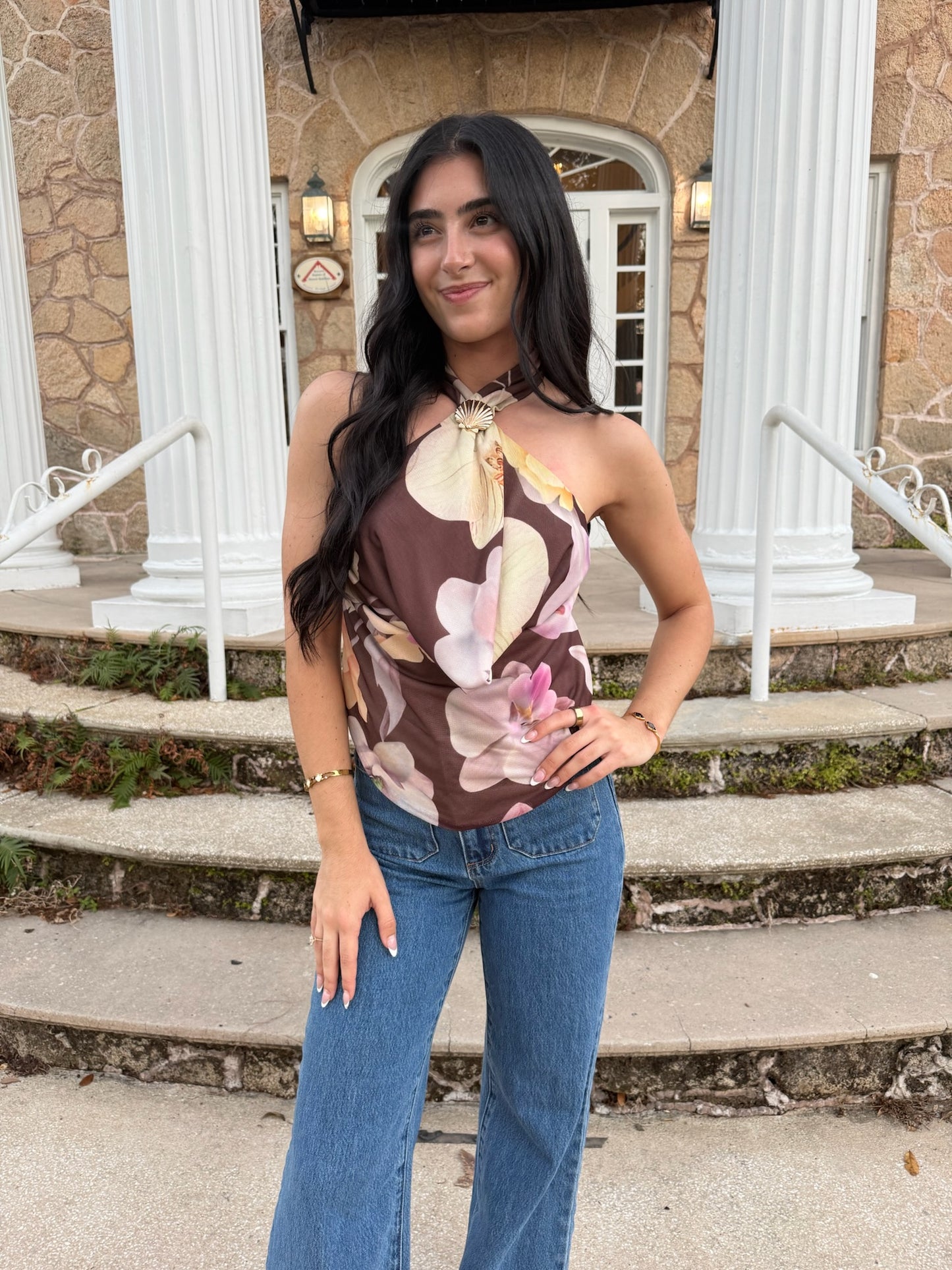 Shell-Kissed Bloom Top