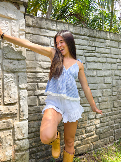 Nina Lace Ruffle Shorts