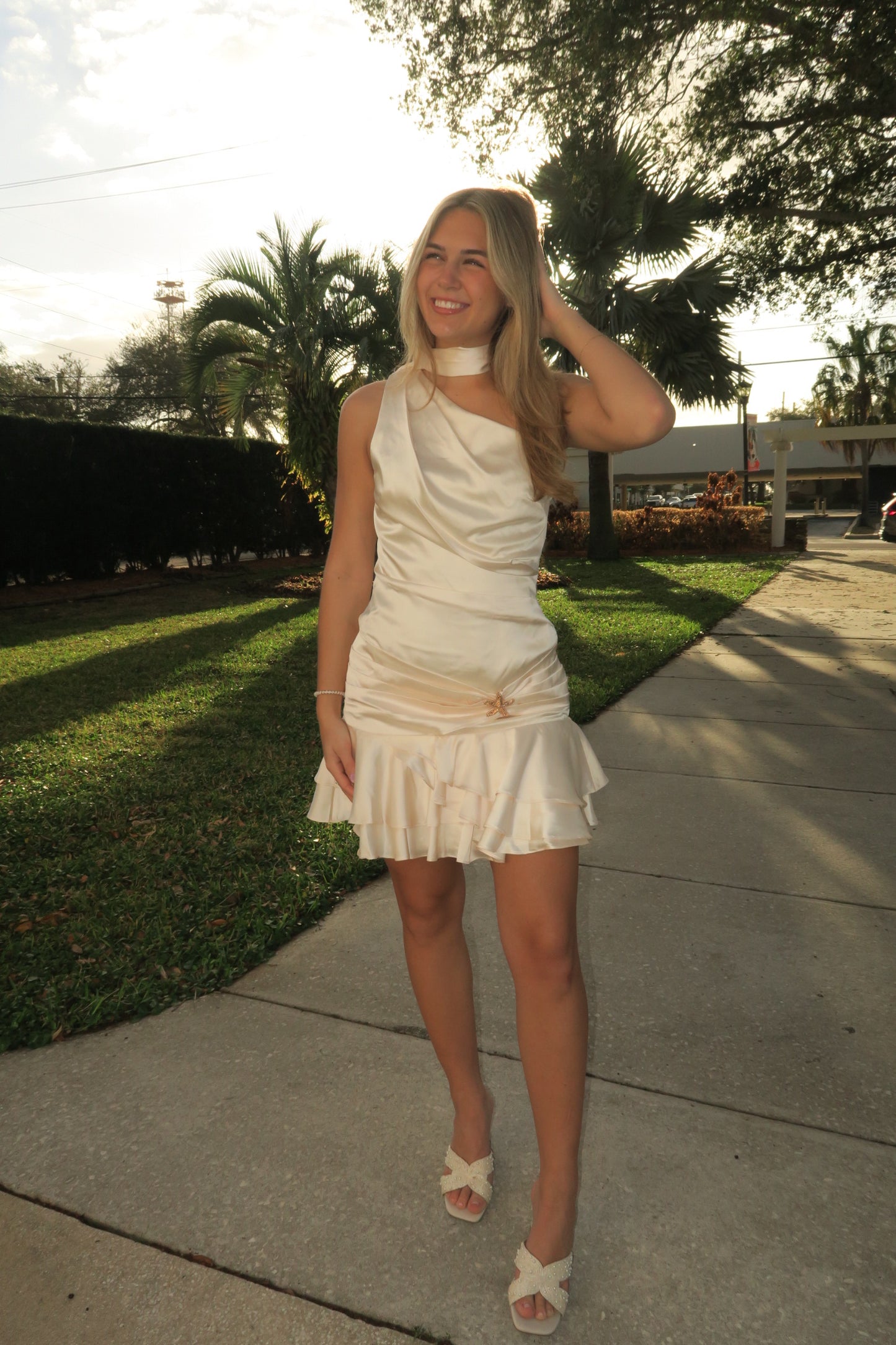 Scarlet Charm Mini Dress