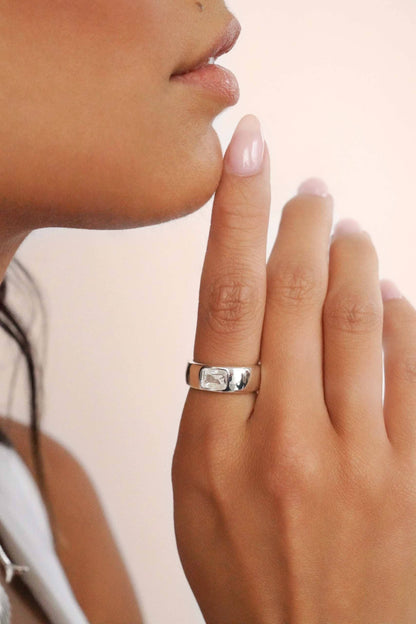 Emerald Cut Treasure Ring