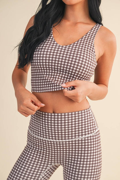 Gingham Aligned Tank