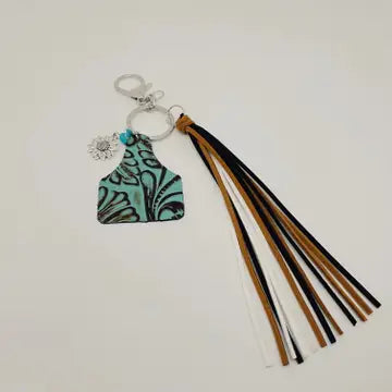 Cow Tag Keychain