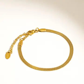 Flat Snake Chain Bracelet