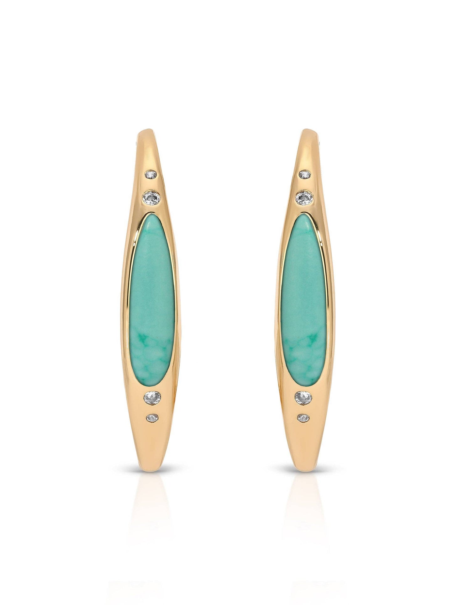 Turquoise Solstice Hoops