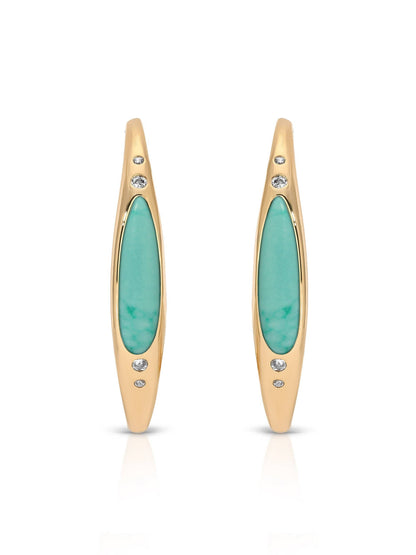 Turquoise Solstice Hoops